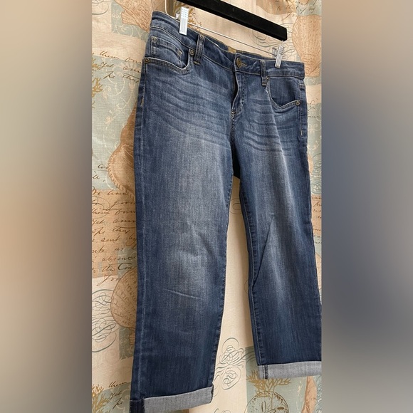 Kut From The Kloth Bardot Skinny Boyfriend Capri Lowrise Womens 6 Summer Legs - Picture 13 of 16